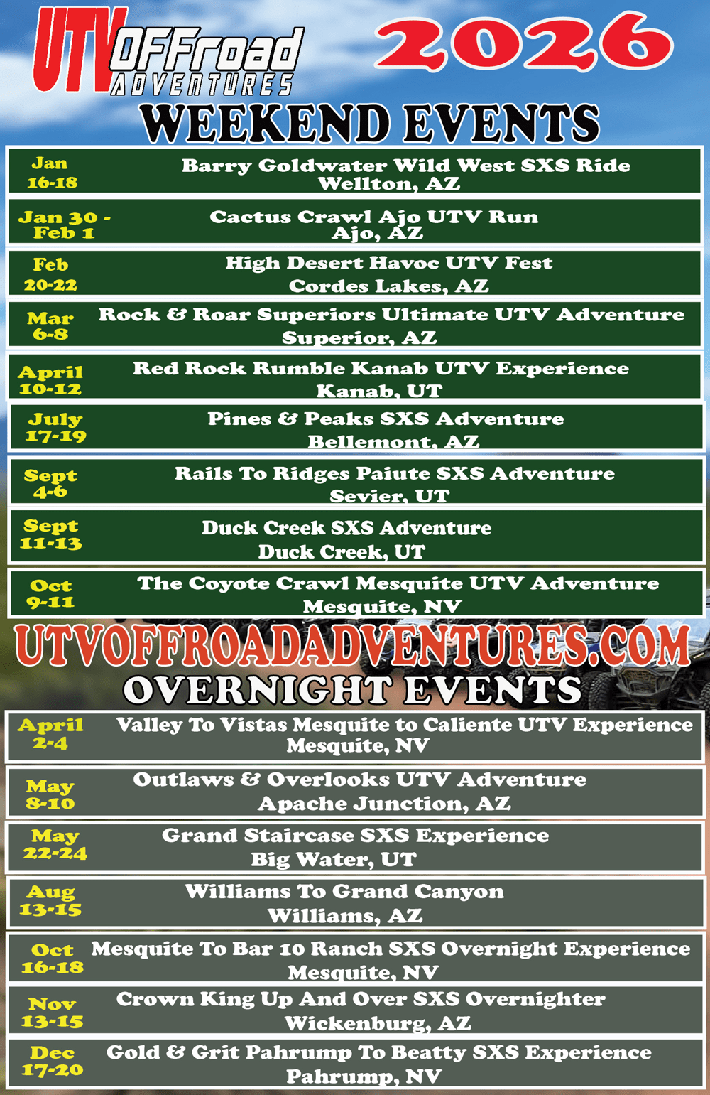 2026 Schedule